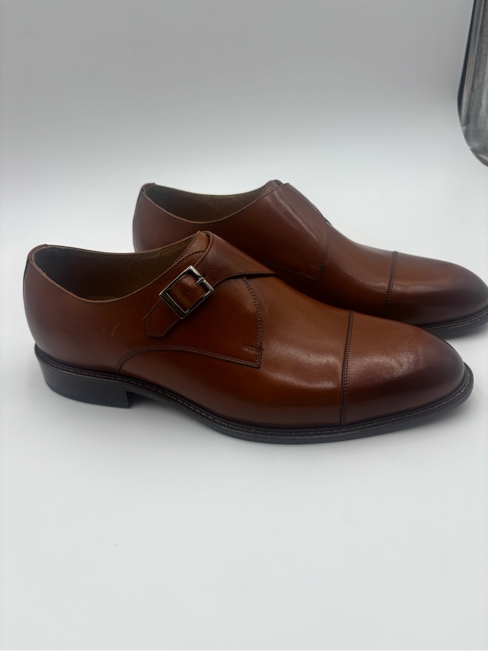 NEVER WORN- Men’s Flag Ltd Tan Monk Strap Leather Dress Shoes